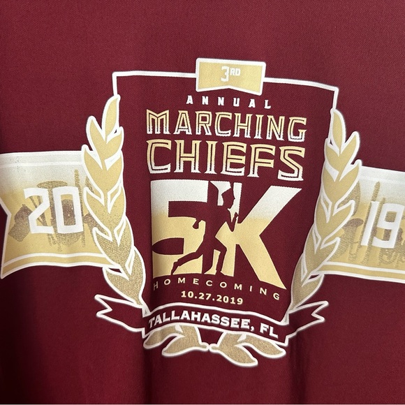 Florida State University Marching Chiefs 5K T-Shirt - Picture 2 of 5